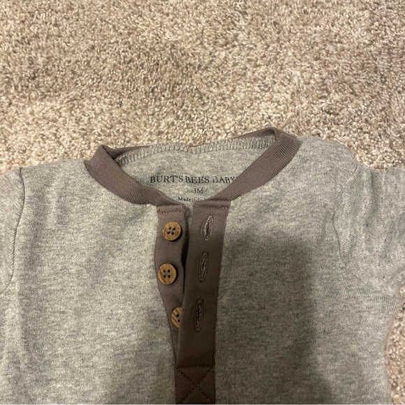 Baby Bodysuit in Gray and Brown - Picture 3 of 5